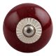 Solid Cherry Silver Fitting Drawer Knob